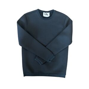 Ch. Caroline Herrera Sleek Black Puff Casual Sweater